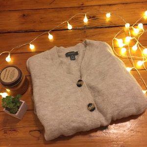 Primark oatmeal cardigan with buttons